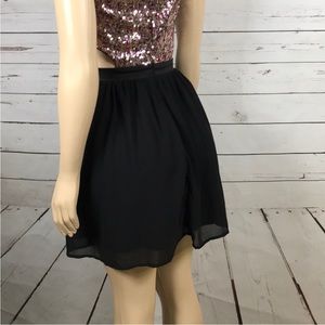 Sparkle and black dress